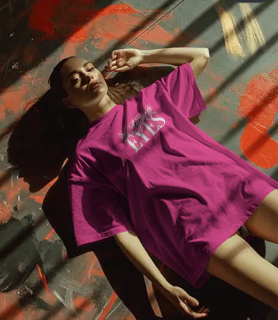 oversize pretty pink tee