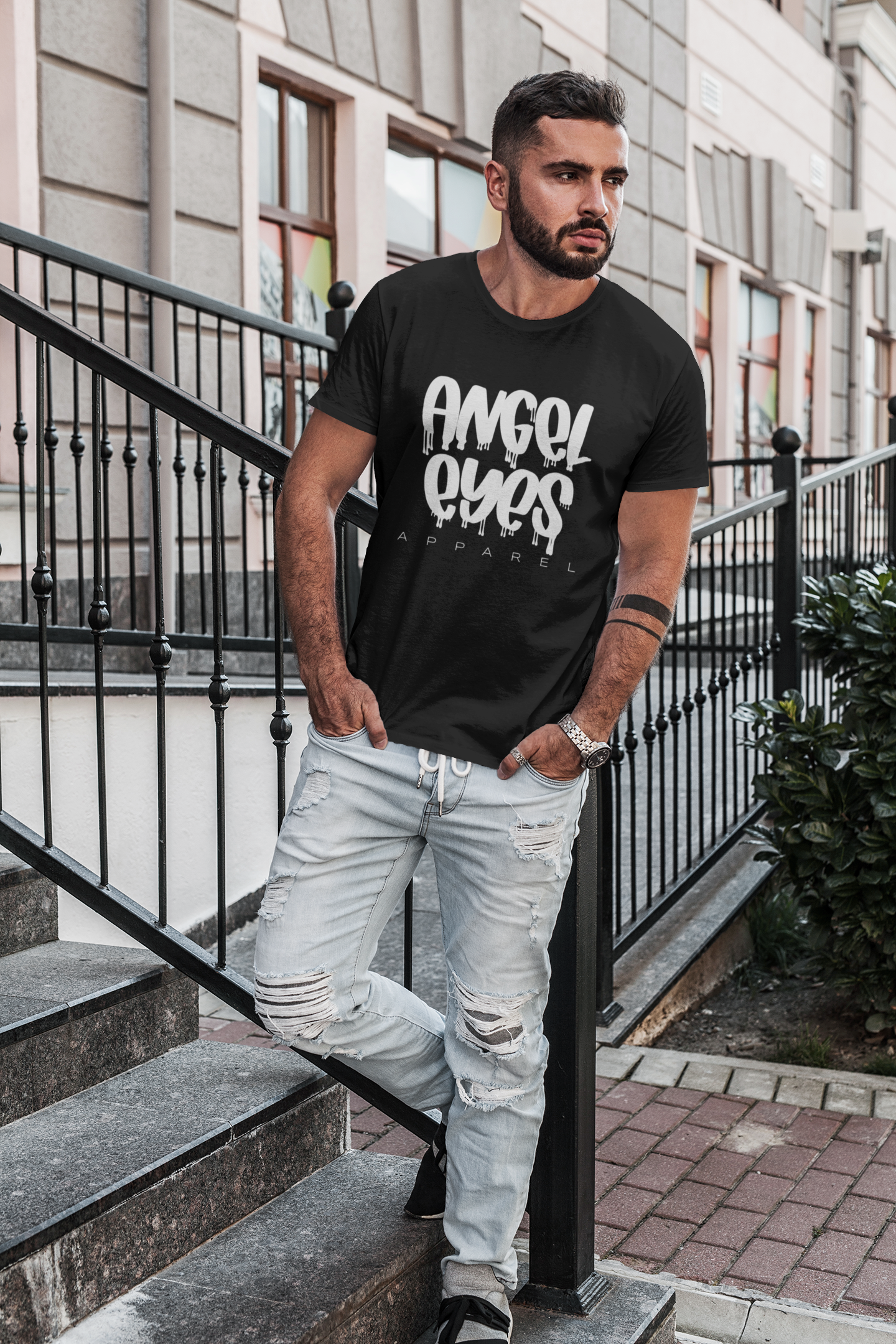 Black Drip Tee